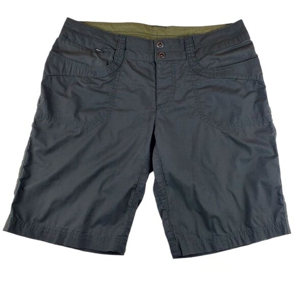 REI Hunter Green Outdoor Activewear Bermuda Shorts in Size 6 - Picture 1 of 7